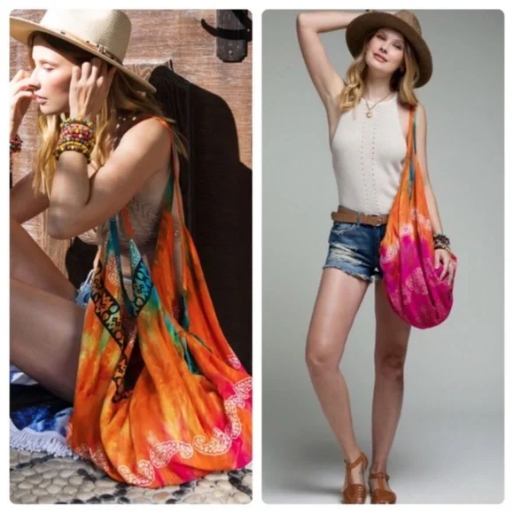 NEW Ruggine Colorful Boho Shoulder Bag with Zipper & Paisley Print BNIP - Picture 9 of 10